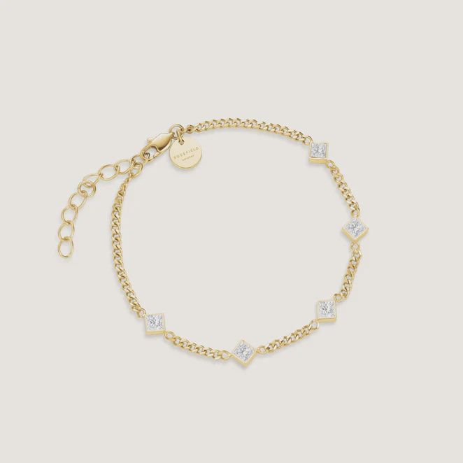 Playful Crystals Bracelet - Gold