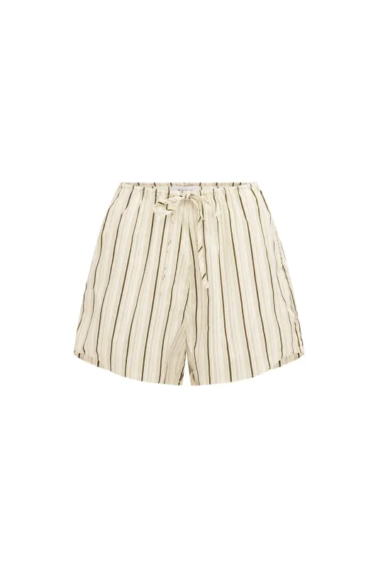 Tia Shorts - Cactus Stripe