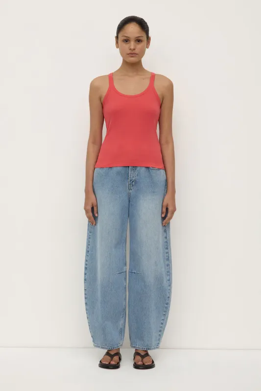 Charlie Rib Tank - Chilli