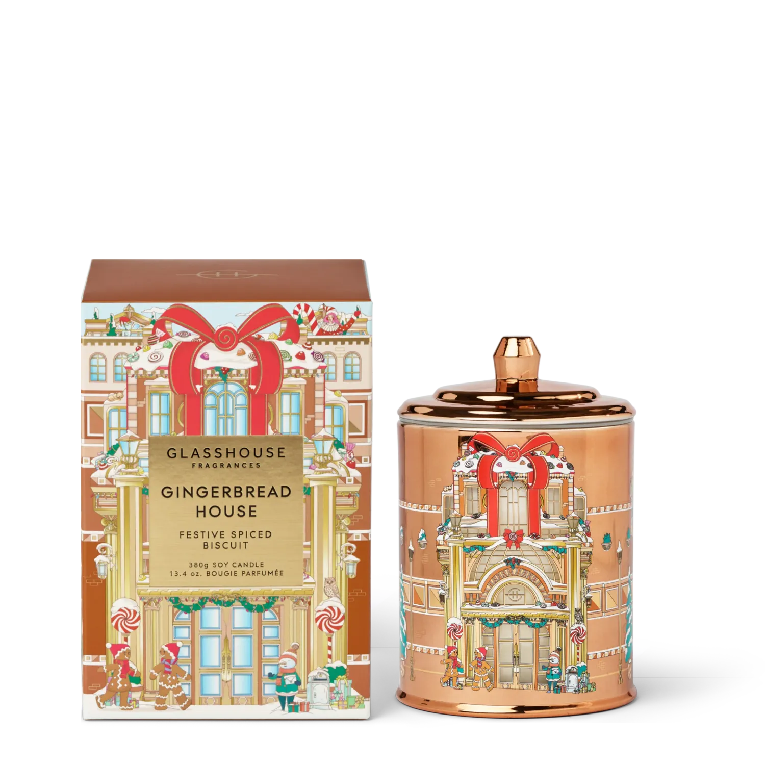 380g Candle - Gingerbread House