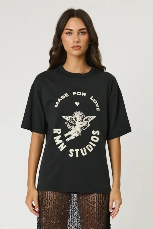 Lovestruck Tee - Washed Black