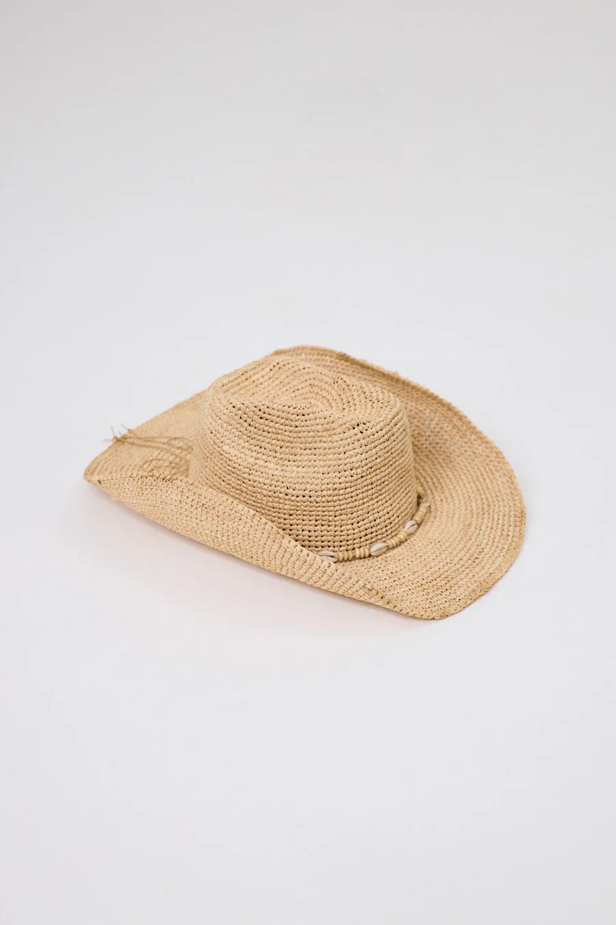 Sara Hat - Natural With Shell
