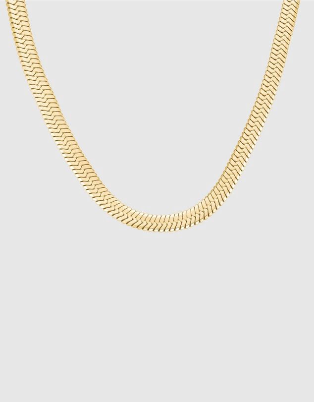 Large Snake Necklace - Gold