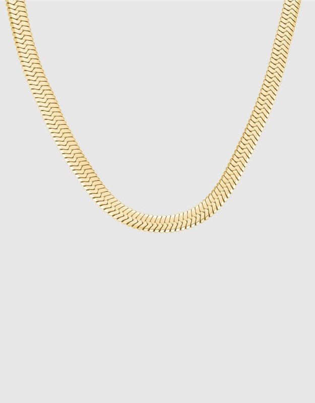 Large Snake Necklace - Gold