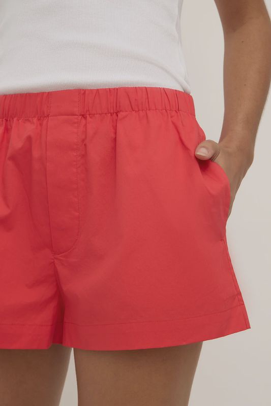 Everyday Poplin Short - Chilli