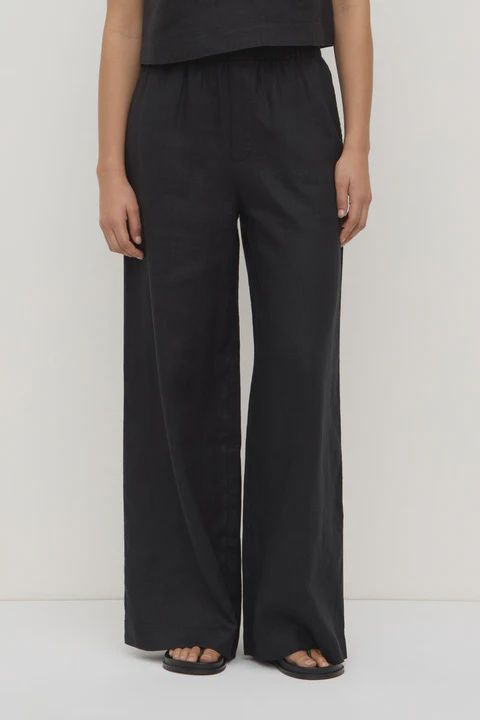 Everyday Linen Pant - Black