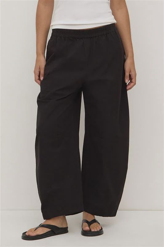 Lola Barrel Pant - Black