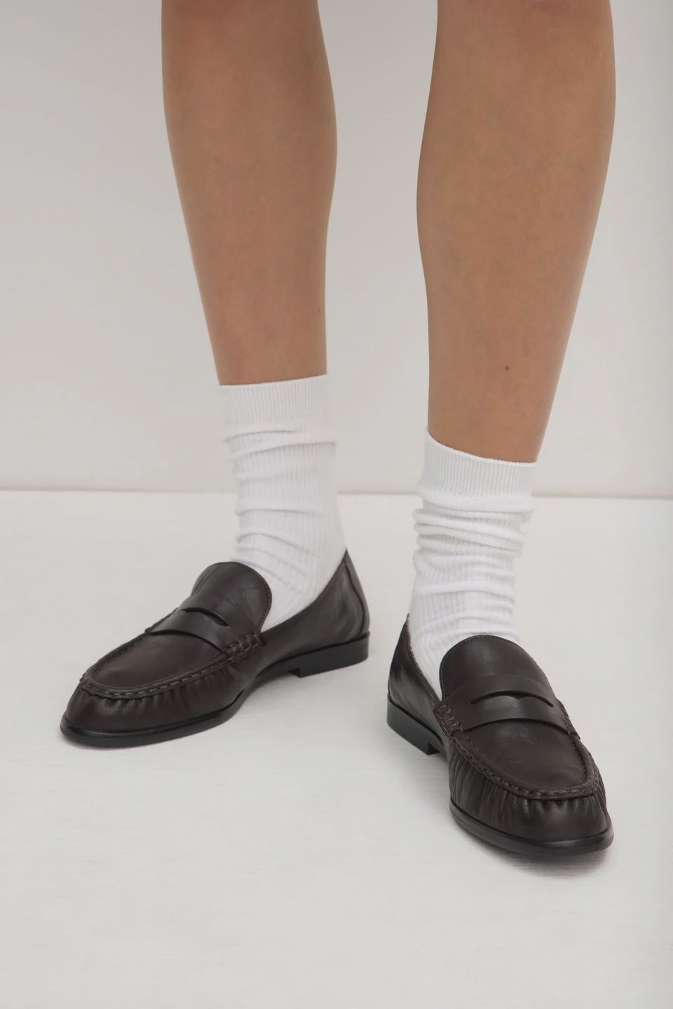 Avenue Leather Loafer - Crinkle Umber