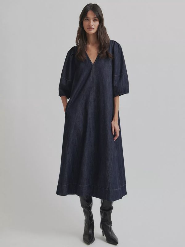 Dera Denim Dress - Dark Blue Denim