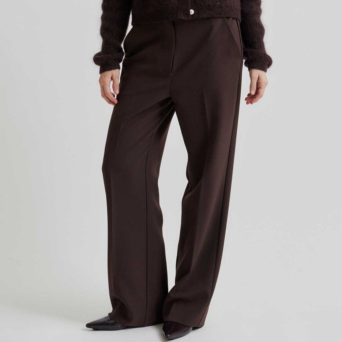 Fique Classic Trousers - Chocolate Plum