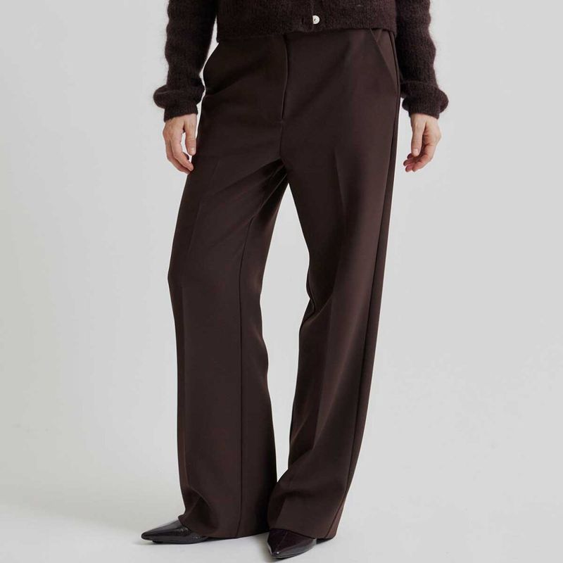 Fique Classic Trousers - Chocolate Plum