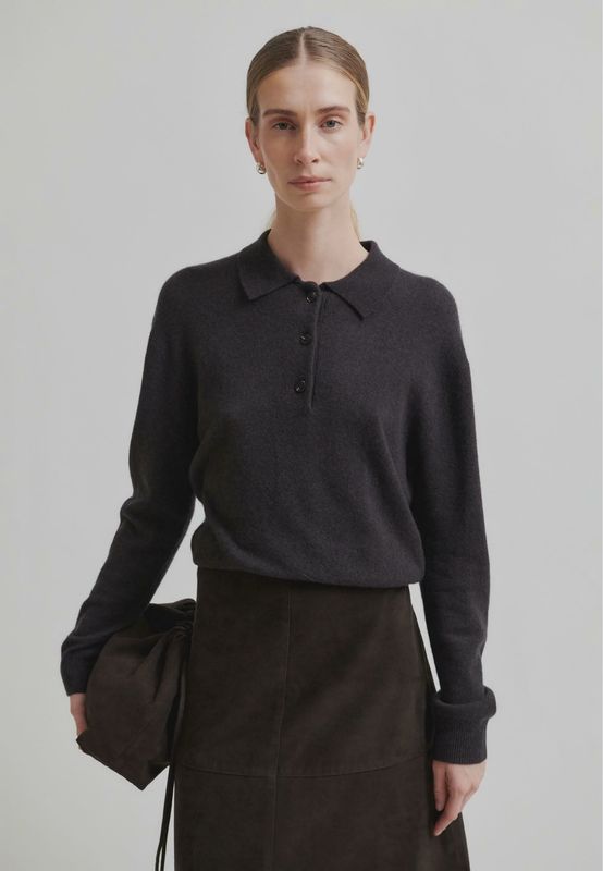 Vilena Knit LS - Chocolate Brown