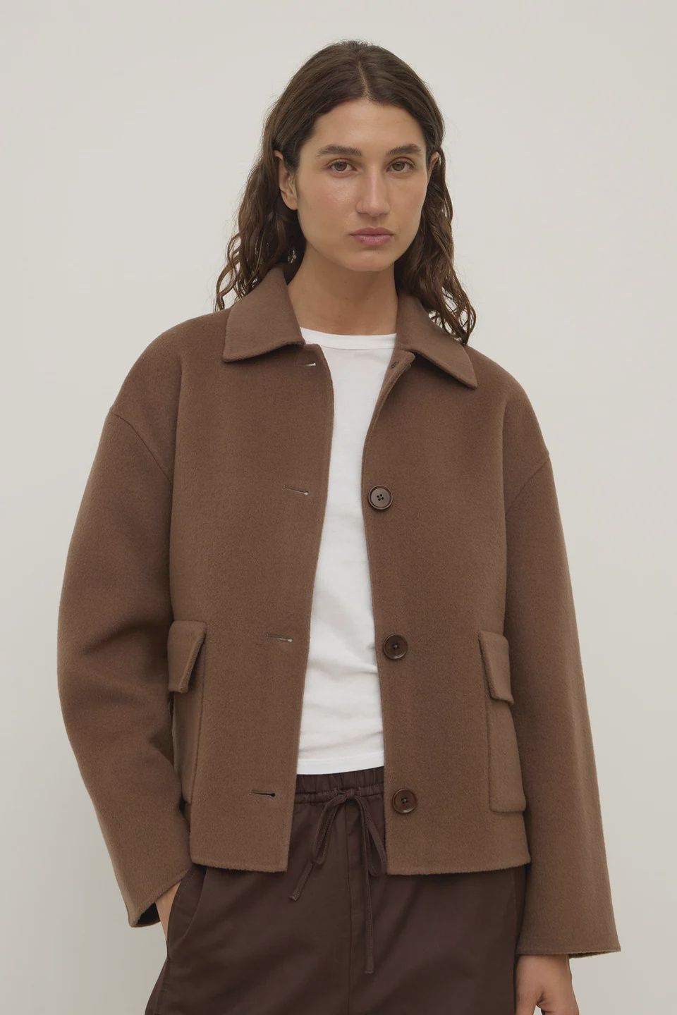 Mya Wool Jacket - Milk Choc