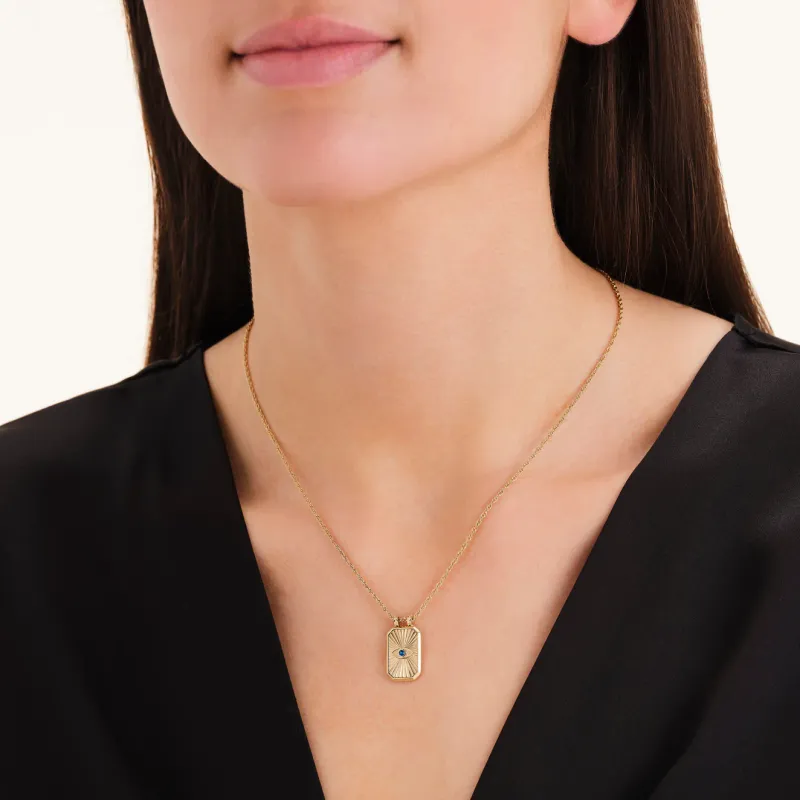 Evil Eye Amulet Necklace - Gold