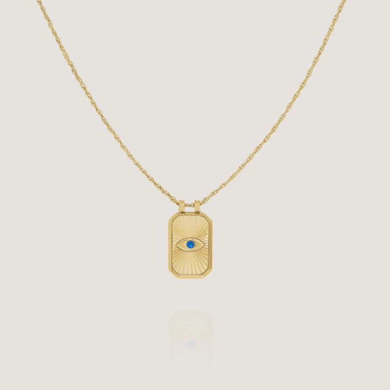 Evil Eye Amulet Necklace - Gold