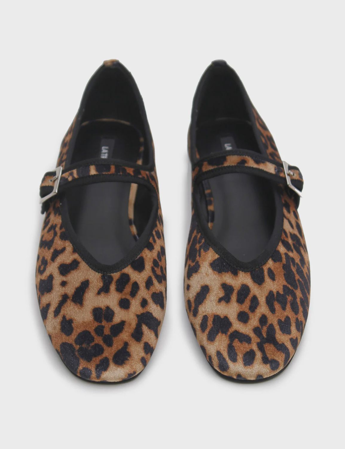 Mary-Jane Silk Velvet - Animal