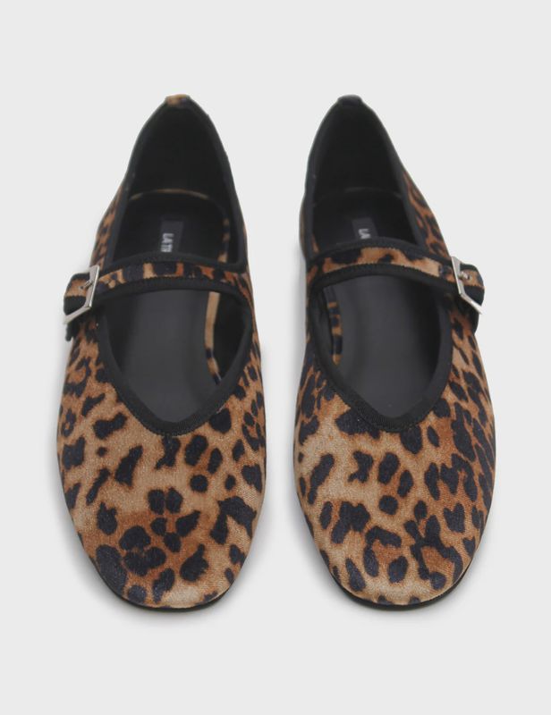 Mary-Jane Silk Velvet - Animal