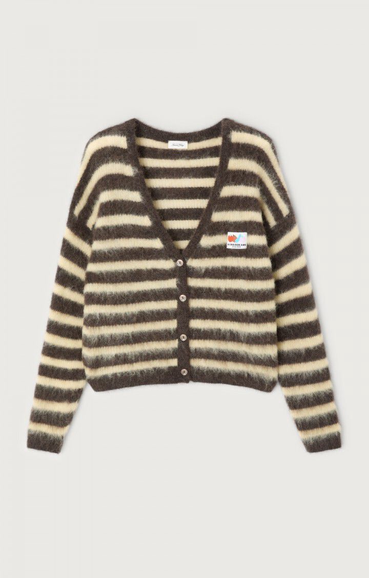 Nenybay Cardigan - Striped Soya Root Nenybay Cardigan - Striped Soya Root
