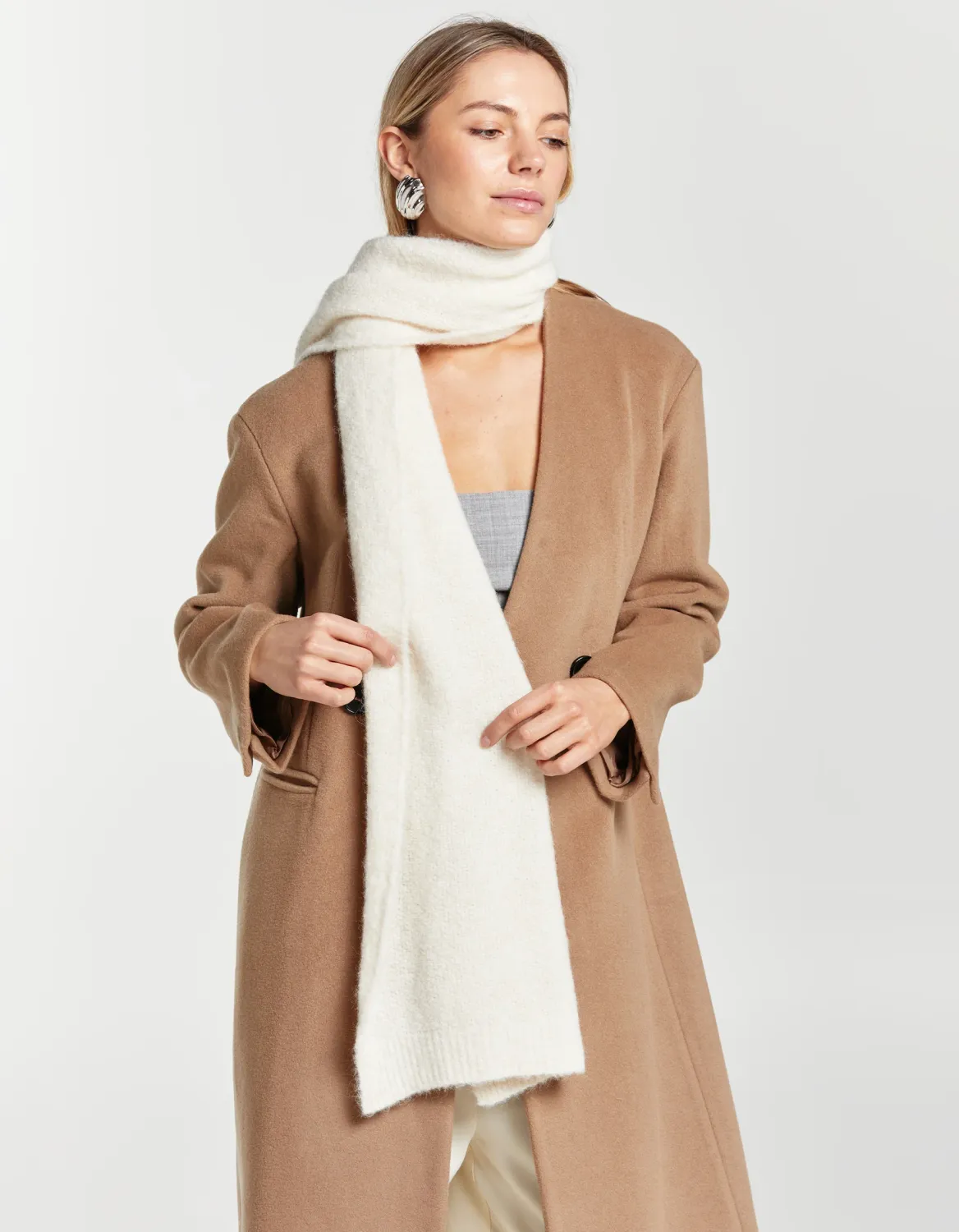 Scarf East - Melange Pearl Scarf East - Melange Pearl
