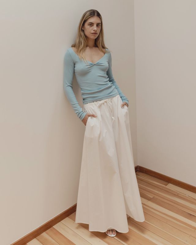 Jillian Longsleeve - Blue Rib