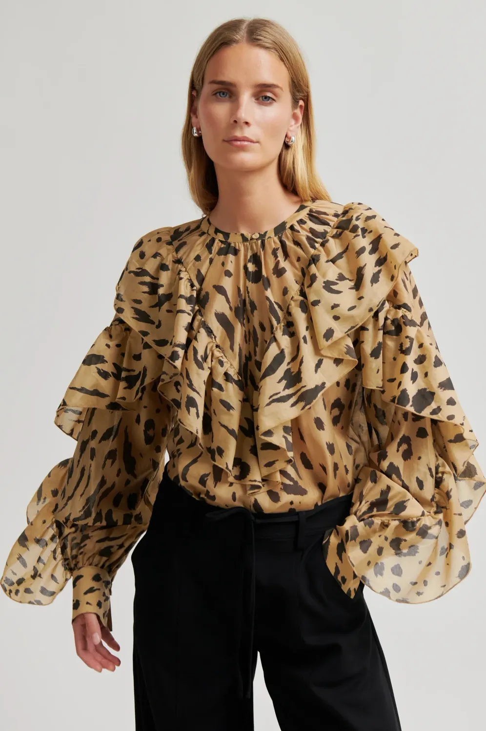 Elouise Printed Blouse - Kelp