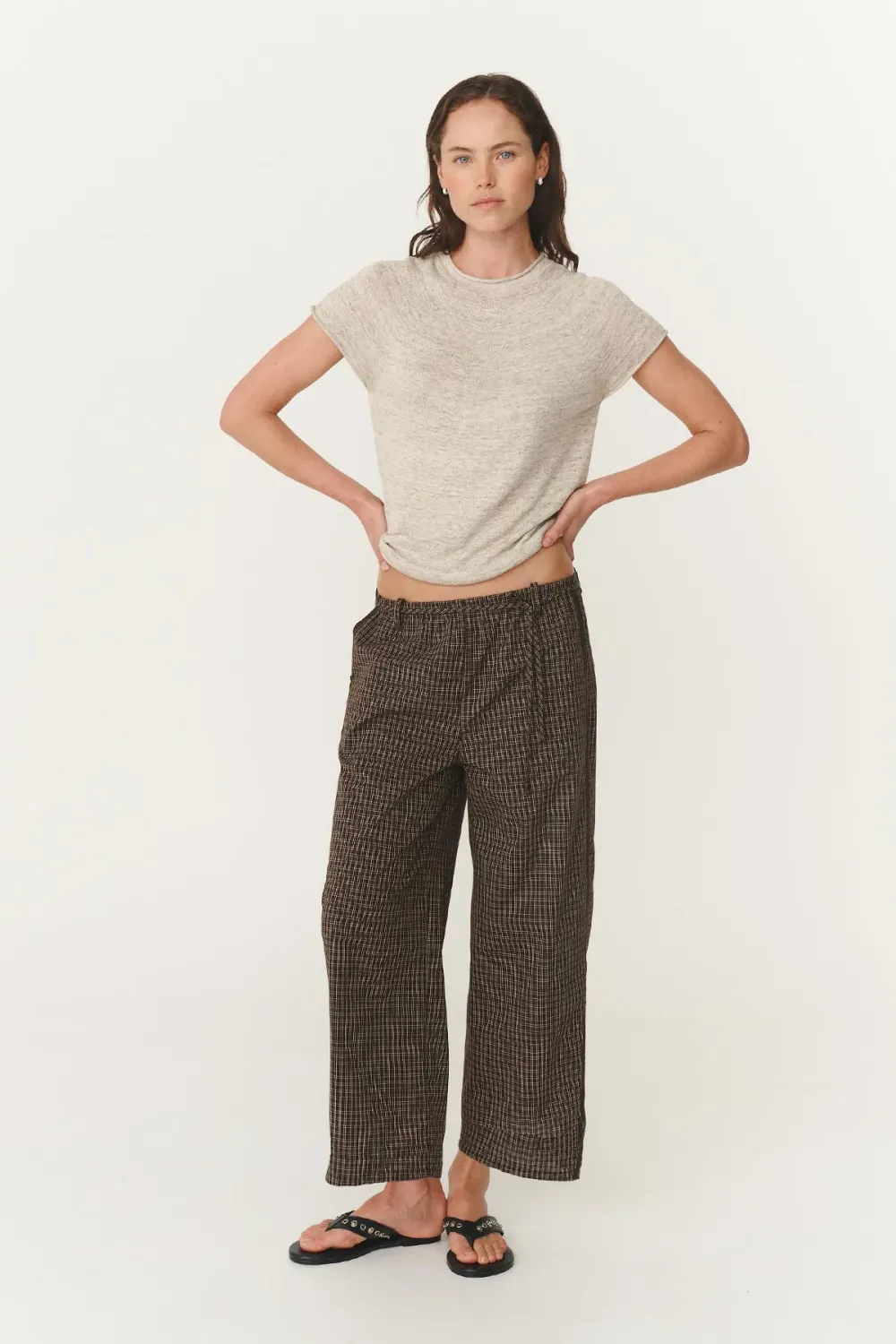 Gabe Lounge Pants - Cacao Check
