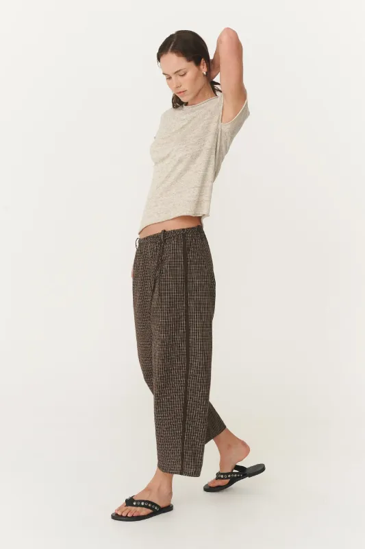 Gabe Lounge Pants - Cacao Check