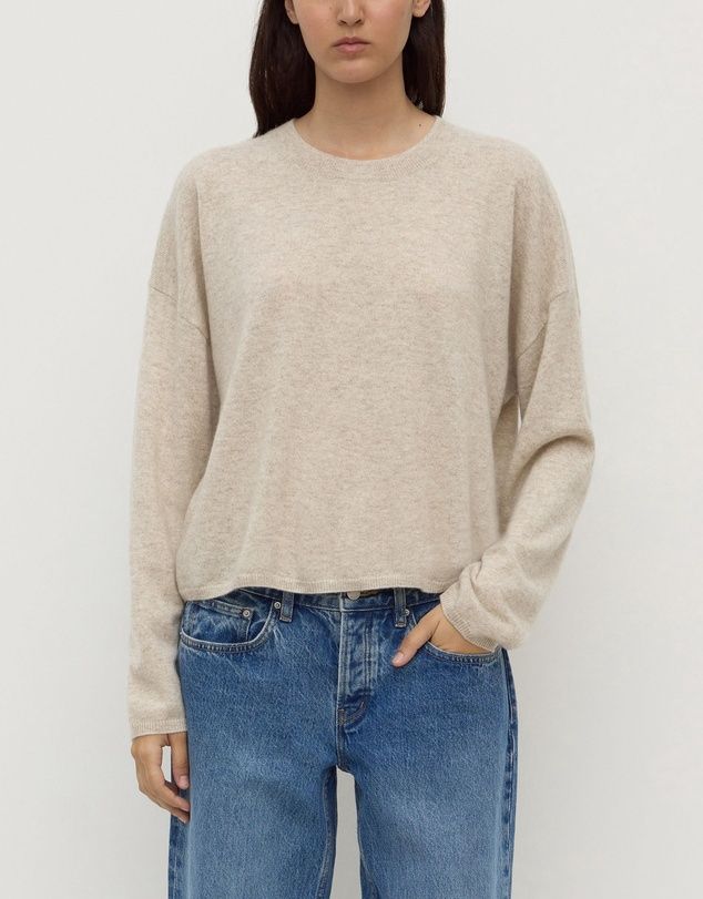 Odelle Cashmere Knit - Oat Marle