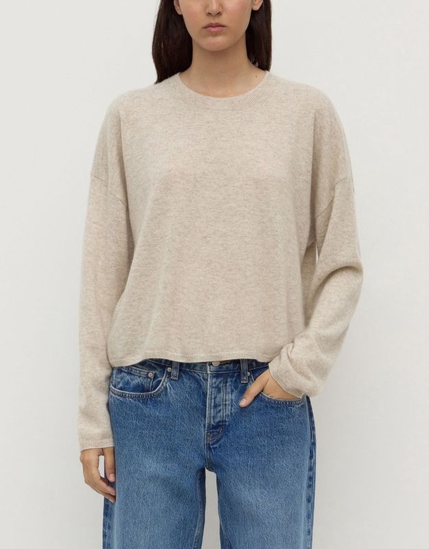 Odelle Cashmere Knit - Oat Marle
