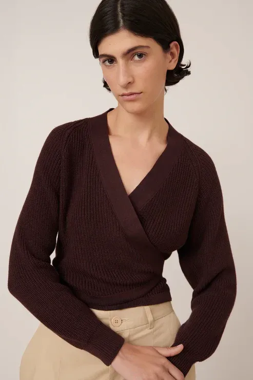Composure Cardigan - Mahogany