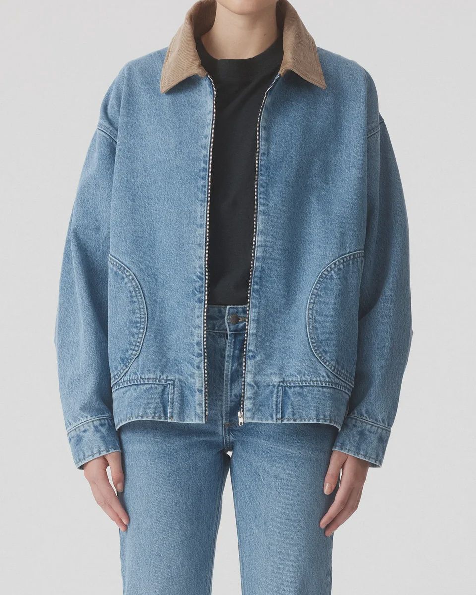 Gina Oversized Bomber Jacket - Tonal