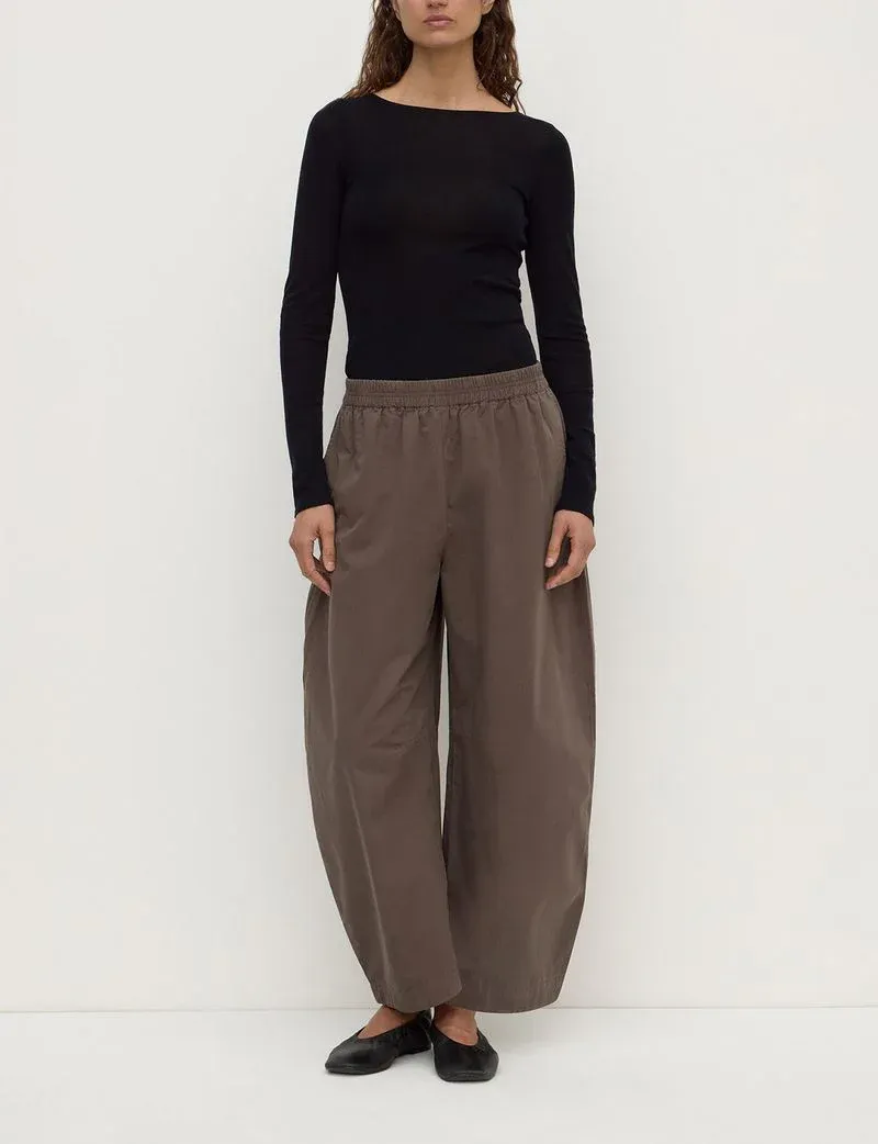 Lola Barrel Pant - Bark