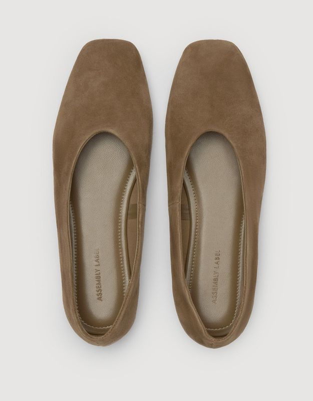 Andrea Suede Ballet Flat - Bark