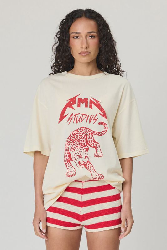 Leopard Tee - Ivory