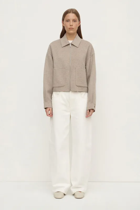 Dallas Wool Jacket - Pebble