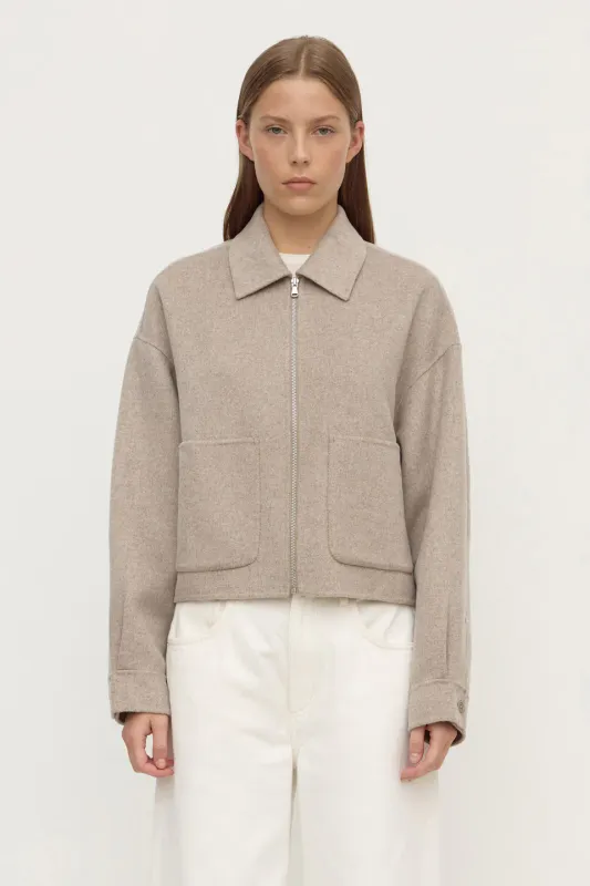 Dallas Wool Jacket - Pebble