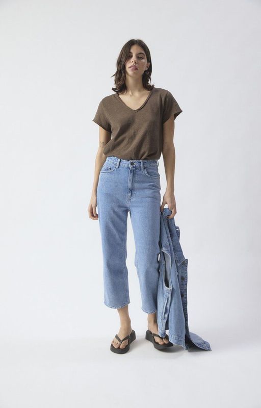 Sonoma T-Shirt V Neck - Vintage Chestnut