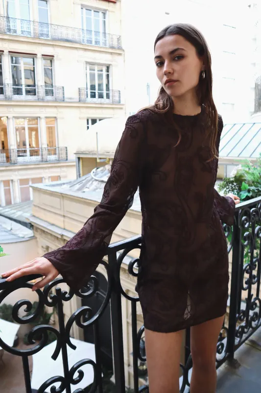 Gemma Dress - Brown