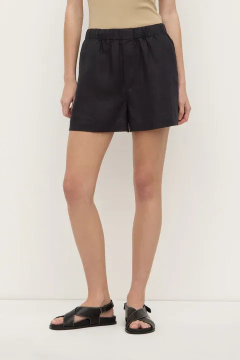 Everyday Linen Short - Black
