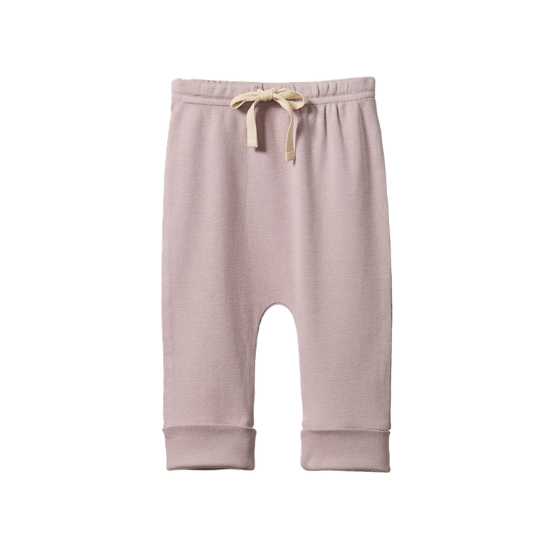 Cotton Drawstring Pants - Lilac