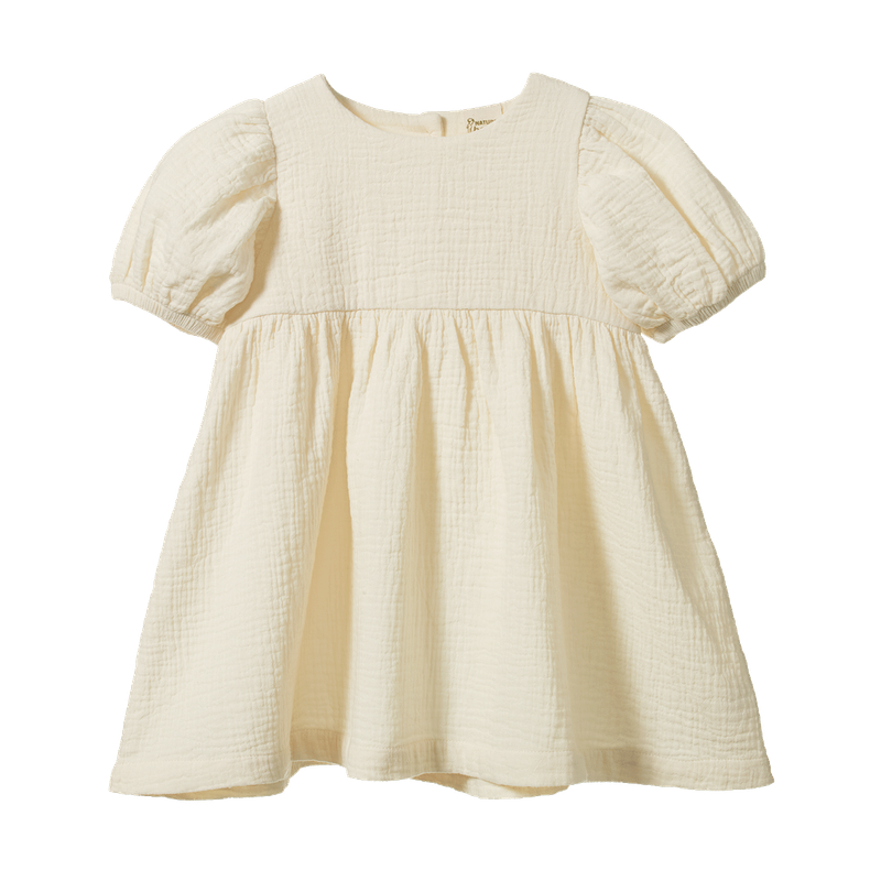 Albertine Dress Muslin - Natural