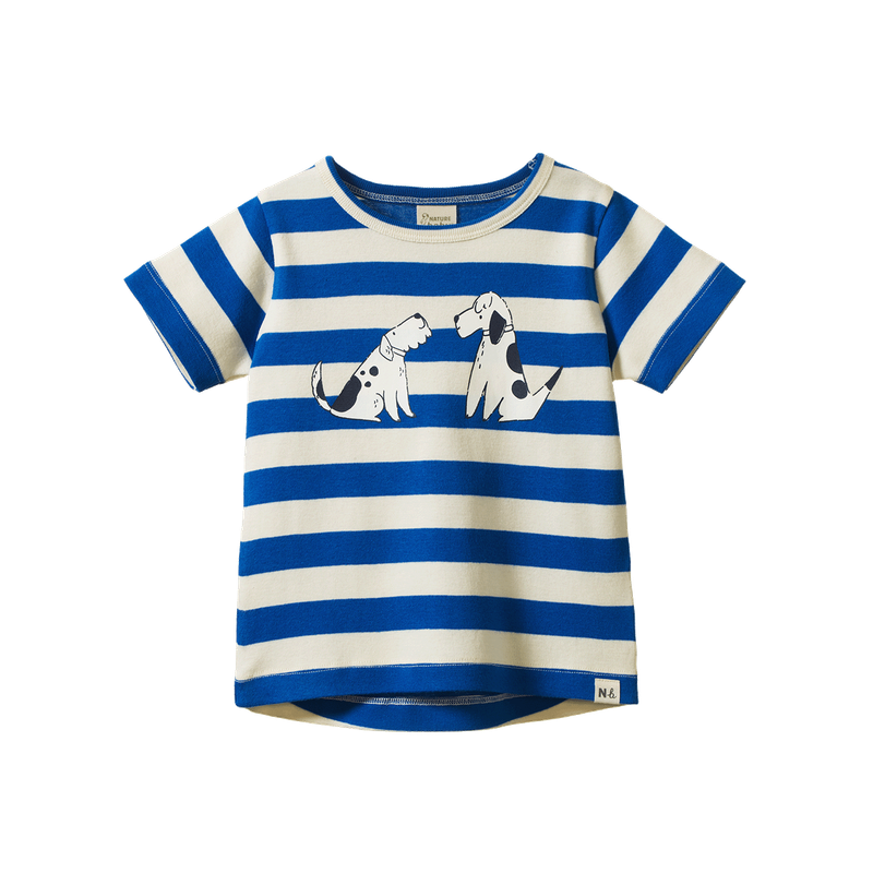 River Tee - Dog Walk Blue Print