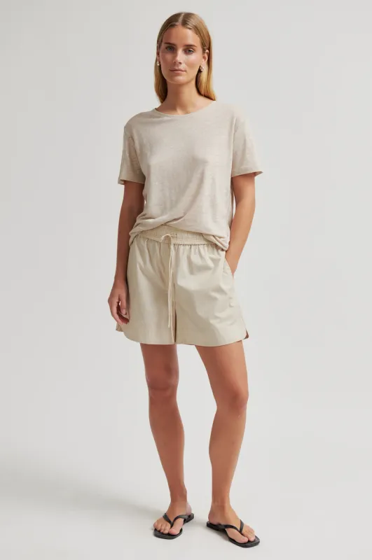 Peony O-Neck New Tee - Plaza Taupe