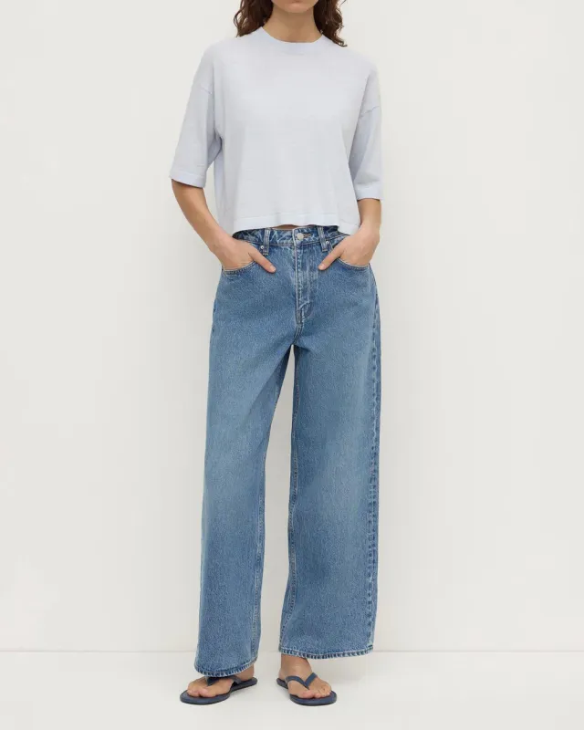 Kensy Cotton Cashmere Tee - Powder Blue