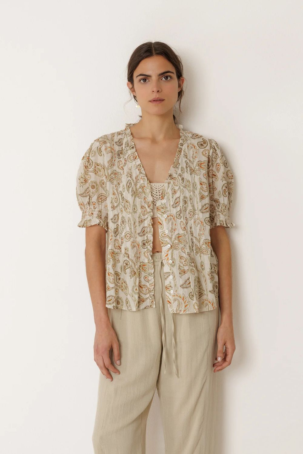 Camisa Blouse - Khaki