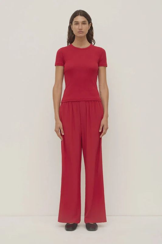 Betty Silm Pant - Mulberry