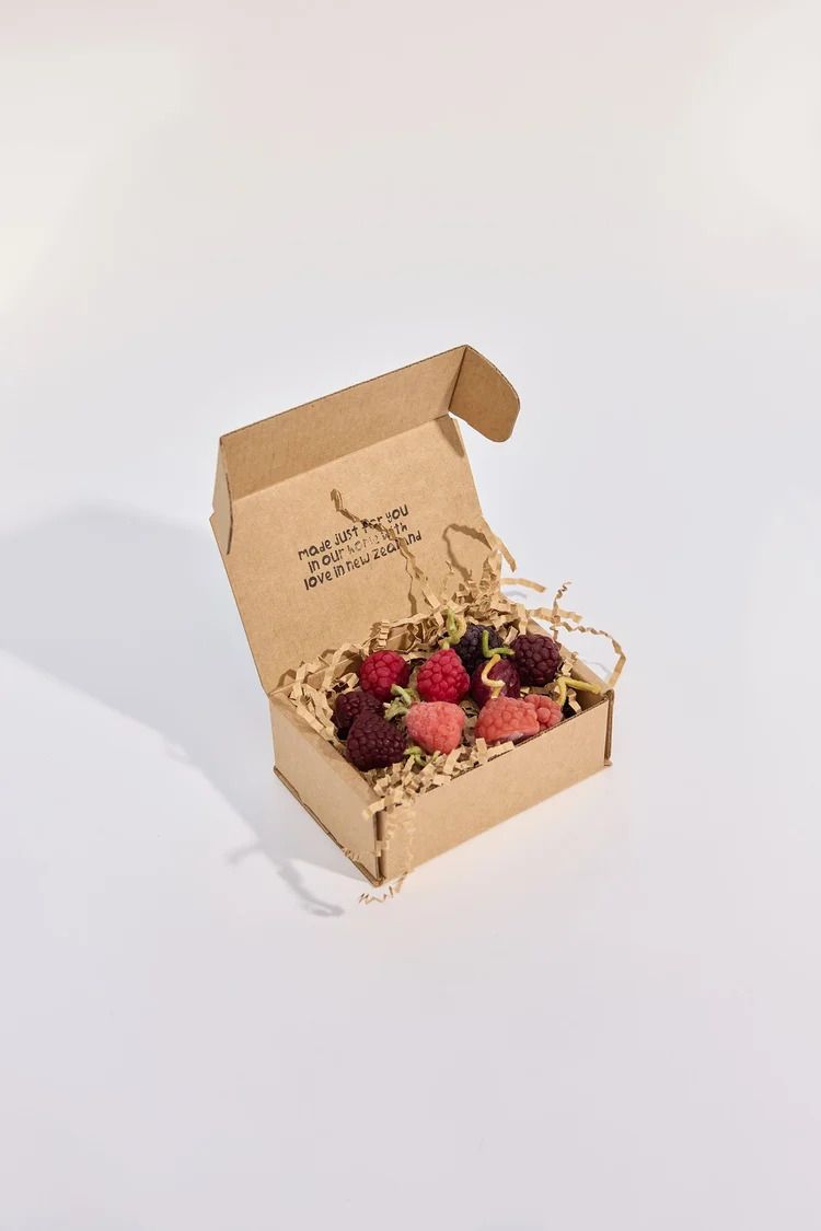 Mixed Berries Beeswax Candles - Box of 10