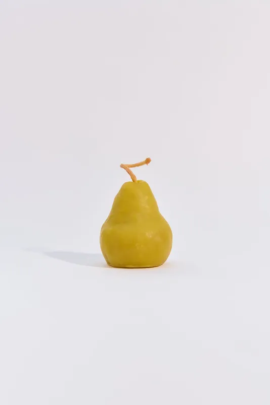 Pear Beeswax Candle - Large