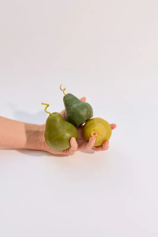Pear Beeswax Candle - Large