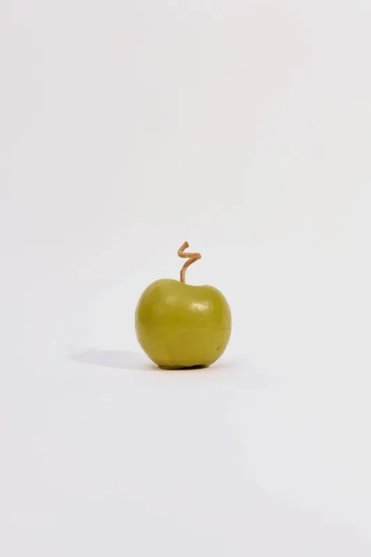 Apple Beeswax Candle - Green